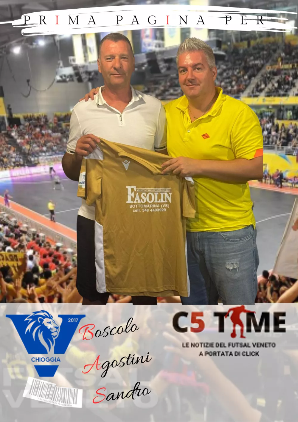 Prima Pagina per: SANDRO BOSCOLO AGOSTINI