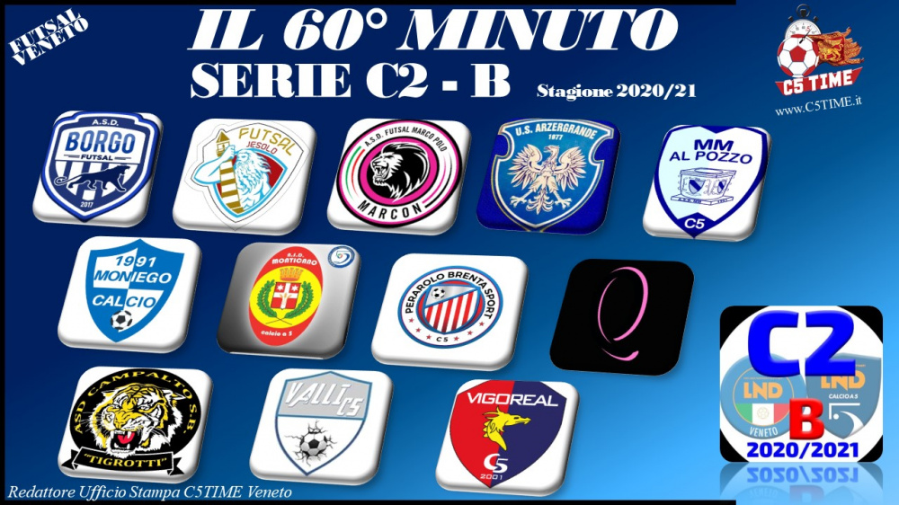 C2 Gir. B: IL 60° MINUTO della 2^ GIORNATA [Ufficio Stampa C5TIME Veneto]