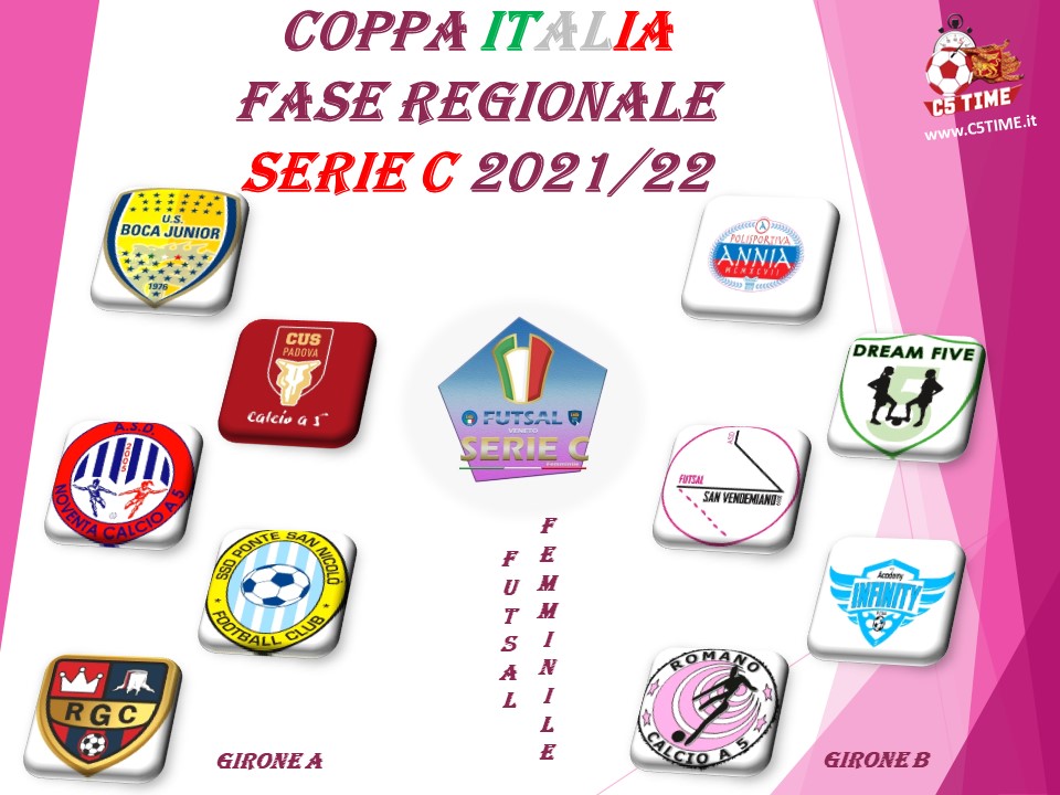 SERIE C FEM.: COPPA ITALIA FASE REGIONALE C5 2021/22