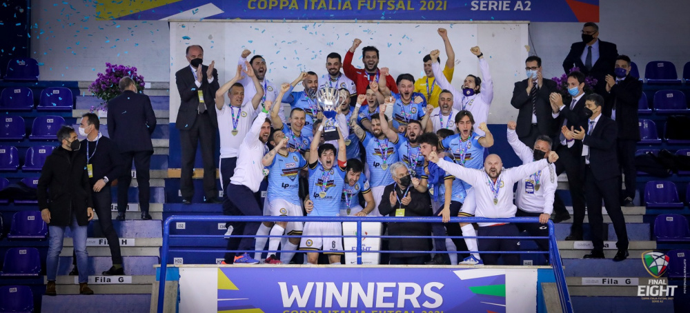 Napoli C5 vincente Coppa Italia di Serie A2