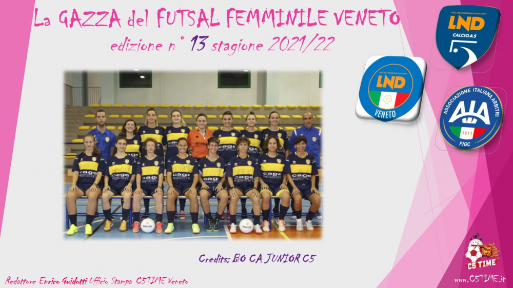 La GAZZA del FUTSAL FEMMINILE VENETO edizione n° 13 stagione 2021/22