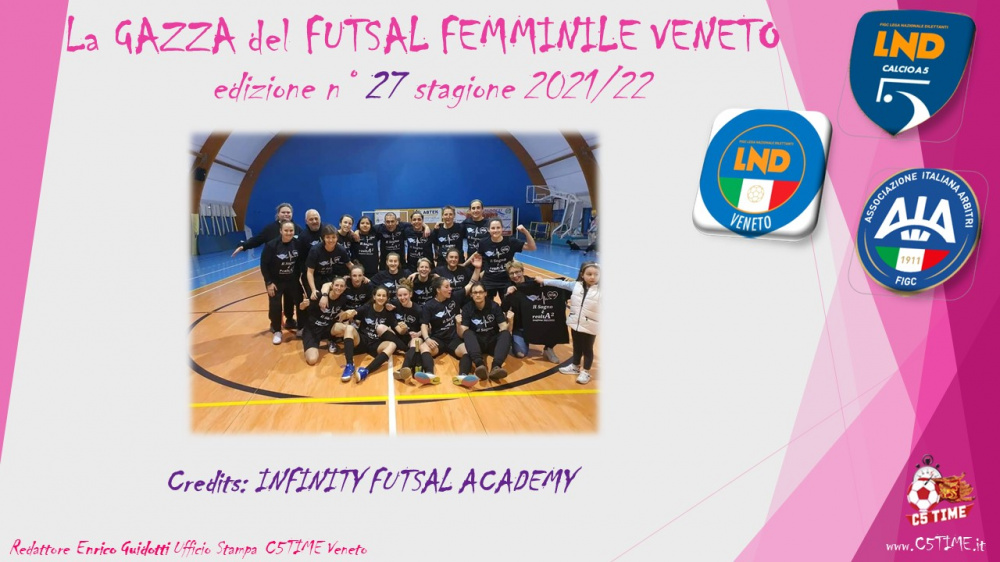 La GAZZA del FUTSAL FEMMINILE VENETO edizione n° 27 stagione 2021/22