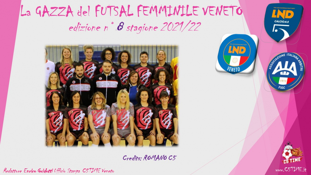 La GAZZA del FUTSAL FEMMINILE VENETO edizione n° 8 stagione 2021/22