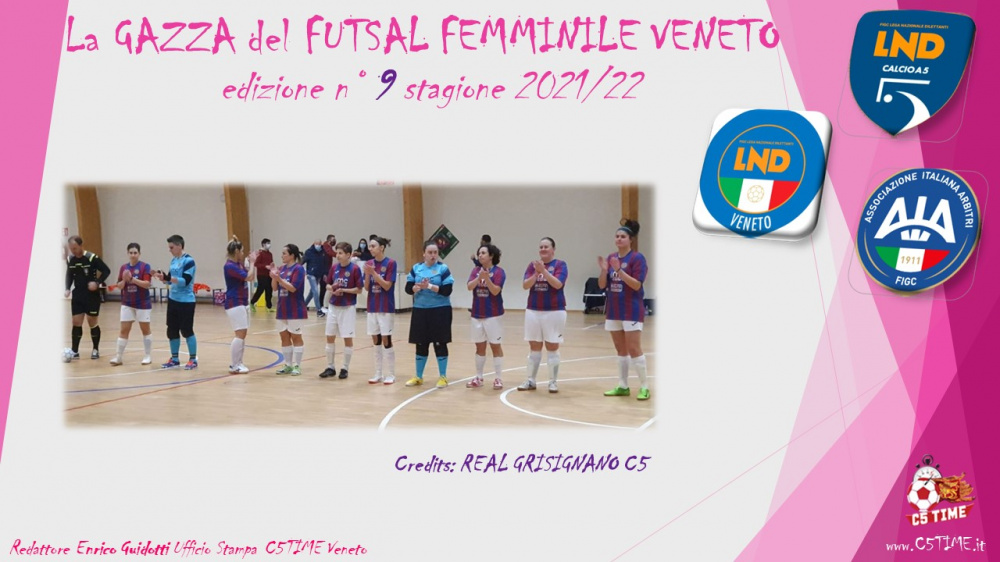 La GAZZA del FUTSAL FEMMINILE VENETO edizione n° 9 stagione 2021/22