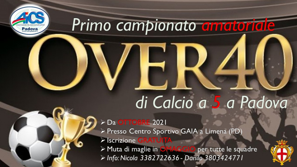 PRIMO CAMPIONATO OVER 40 di Calcio a 5