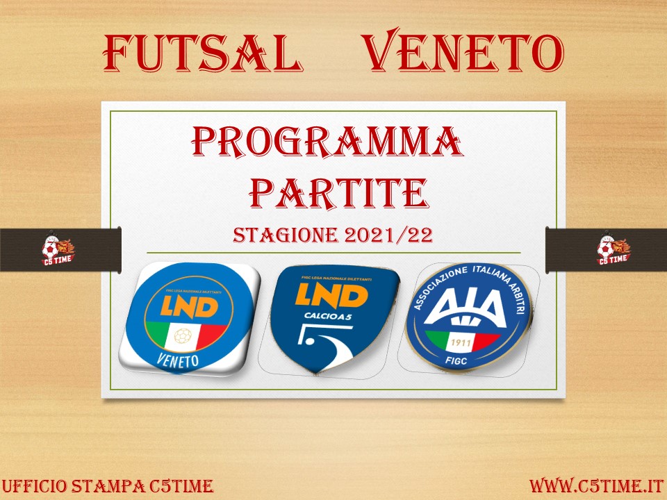 PROGRAMMA delle PARTITE del 29 - 30 - 31 OTTOBRE 2021