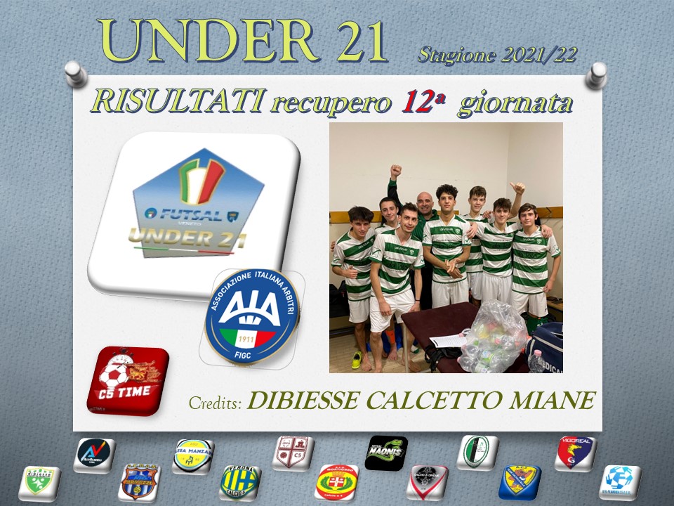 Under 21 Risultati recupero 12ª giornata