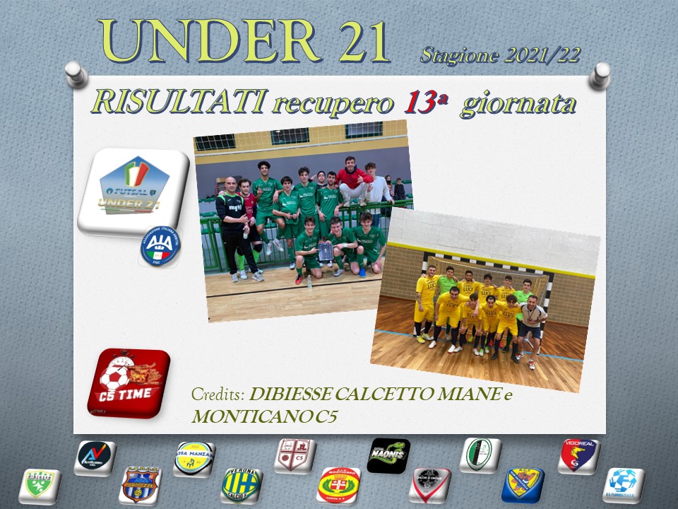 Under 21 Risultati recupero 13ª giornata